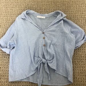 Short sleeve beachy top